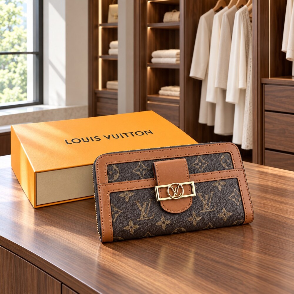 Louis Vuitton Dauphine Zip Around Wallet - Picture 3 of 6
